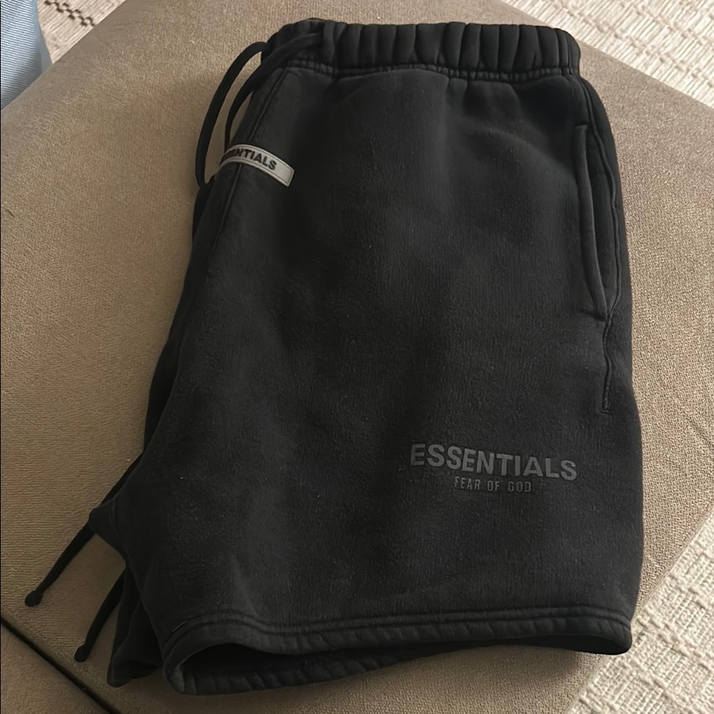 Fear of God Essentials Black Shorts